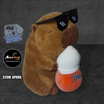 PELUCHE CARPINCHO-CAPIBARA MILK Y LENTES #1 (32CM APROX) (P1553)