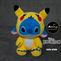 PELUCHE STITCH IMPORTADO DISFRAZ PIKACHU (44CM APROX) (P1582)