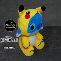 PELUCHE STITCH IMPORTADO DISFRAZ PIKACHU (44CM APROX) (P1582)