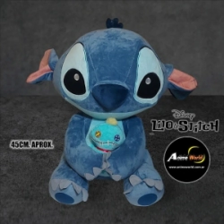 PELUCHE STITCH IMPORTADO CON SCRUMP GRANDE (45CM APROX) (P1588)
