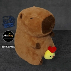PELUCHE CARPINCHO-CAPIBARA JALA POLLO (29CM APROX) (P1597)