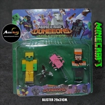 MINECRAFT BLISTER X3 MAS ARMA #3 (BLISTER 29x31CM) (F0926)