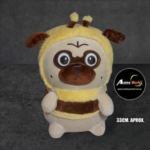 PELUCHE PERRO DISFRAZADO ABEJA IMPORTADO #1 (33CM APROX) (P1627)