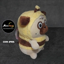PELUCHE PERRO DISFRAZADO ABEJA IMPORTADO #1 (33CM APROX) (P1627)