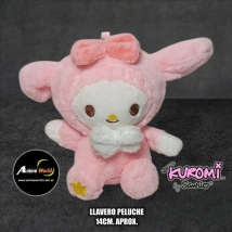 PELUCHE LLAVERO - KITTY-KUROMI #20 (14CM APROX) (P1630)