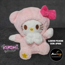 PELUCHE LLAVERO - KITTY-KUROMI #21 (13CM APROX) (P1631)