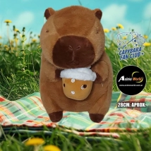 PELUCHE CARPINCHO-CAPIBARA CON NUEZ #2 (28CM APROX) (P1641)