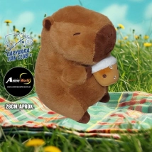 PELUCHE CARPINCHO-CAPIBARA CON NUEZ #2 (28CM APROX) (P1641)