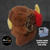PELUCHE LLAVERO PREMIUM - CARPINCHO-CAPIBARA PAPA FRITA RETRACTIL #1 (12CM APROX) (P1652)