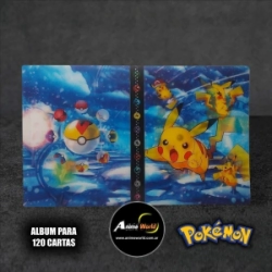 ALBUM PARA CARTAS POKEMON #11 (PARA 120 CARTAS) HOLOGRAFICO (A0625)