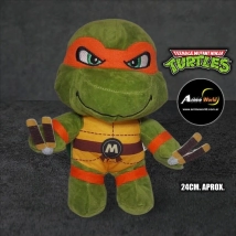 PELUCHE TORTUGAS NINJA MIGUEL ANGEL (24CM APROX) (P1694)