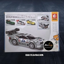 BLOQUE GENERICO SEMBO FAMOUS CARS AUTO 607114 (CAJA 25,5x19x5,5CM) (L0907)
