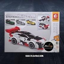 BLOQUE GENERICO SEMBO FAMOUS CARS AUTO 607115 (CAJA 25,5x19x5,5CM) (L0908)