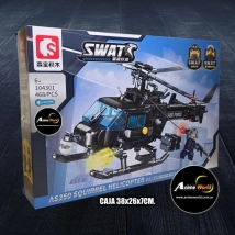BLOQUE GENERICO SEMBO SWAT HELICOPTERO 104301 (CAJA 38x26x7CM) (L0910)