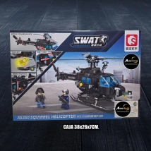 BLOQUE GENERICO SEMBO SWAT HELICOPTERO 104301 (CAJA 38x26x7CM) (L0910)