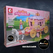 BLOQUE GENERICO SEMBO CARRUAJE PRINCESA 1816 (CAJA 36x23,5x6CM) (L0912)