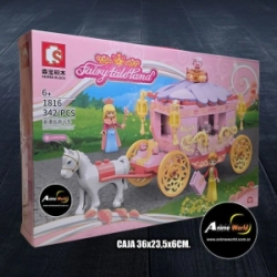 BLOQUE GENERICO SEMBO CARRUAJE PRINCESA 1816 (CAJA 36x23,5x6CM) (L0912)