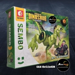 BLOQUE GENERICO SEMBO DINOSAURIO WORLD 30032 S205009 (CAJA 18x13,5CM) (L0925)