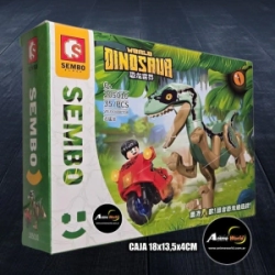 BLOQUE GENERICO SEMBO DINOSAURIO WORLD 30032 S205010 (CAJA 18x13,5CM) (L0926)