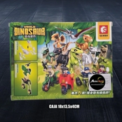 BLOQUE GENERICO SEMBO DINOSAURIO WORLD 30032 S205011 (CAJA 18x13,5CM) (L0927)