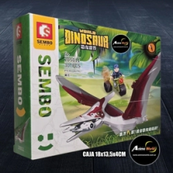 BLOQUE GENERICO SEMBO DINOSAURIO WORLD 30032 S205011 (CAJA 18x13,5CM) (L0927)