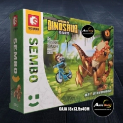 BLOQUE GENERICO SEMBO DINOSAURIO WORLD 30032 S205012 (CAJA 18x13,5CM) (L0928)