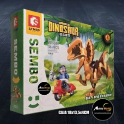 BLOQUE GENERICO SEMBO DINOSAURIO WORLD 30032 S205013 (CAJA 18x13,5CM) (L0929)