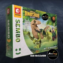 BLOQUE GENERICO SEMBO DINOSAURIO WORLD 30032 S205016 (CAJA 18x13,5CM) (L0932)