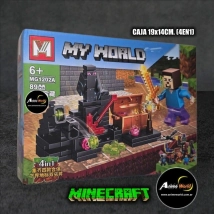 BLOQUE GENERICO - MG1202A MINECRAFT 4EN1 (CAJA 19x14CM) (L0965)