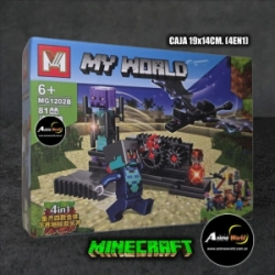 BLOQUE GENERICO - MG1202B MINECRAFT 4EN1 (CAJA 19x14CM) (L0966)