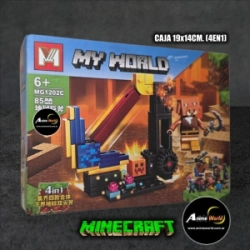BLOQUE GENERICO - MG1202C MINECRAFT 4EN1 (CAJA 19x14CM) (L0967)