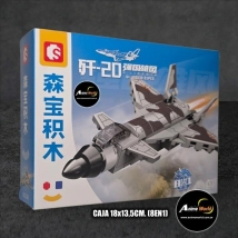 BLOQUE GENERICO SEMBO AVION GUERRA 8EN1 S2022386 (CAJA 18x13,5CM) (L0994)