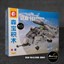 BLOQUE GENERICO SEMBO AVION GUERRA 8EN1 S2022408 (CAJA 18x13,5CM) (L0996)