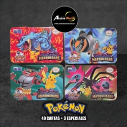 CARTAS POKEMON ESTUCHE #11 DEP1650 MASQUERADE (40 CARTAS + 3 ESPECIALES) (A0628)
