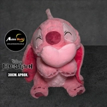 PELUCHE STITCH CON CORAZON - ANGEL (30CM APROX) (P1735)