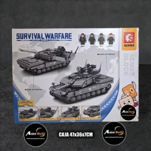 BLOQUE GENERICO SEMBO S207001 TANQUE SURVIVAL WARFARE (CAJA 47x36x7CM) (L1014)