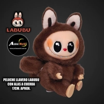 PELUCHE LLAVERO LABUBU CON ALAS A CUERDA #2 (17CM APROX) (P1759)