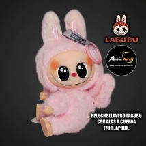 PELUCHE LLAVERO LABUBU CON ALAS A CUERDA #3 (17CM APROX) (P1760)