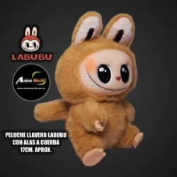 PELUCHE LLAVERO LABUBU CON ALAS A CUERDA #5 (17CM APROX) (P1762)