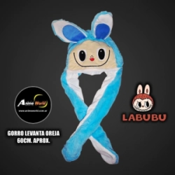 GORRO PELUCHE LEVANTA OREJAS LABUBU (60CM APROX) (P1767)