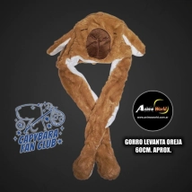 GORRO PELUCHE LEVANTA OREJAS CARPINCHO-CAPIBARA (60CM APROX) (P1768)