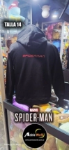 BUZO CON CAPUCHA SPIDERMAN TELARA&Ntilde;A 3D #1 IMPORTADO (TALLA 14) (R1100)