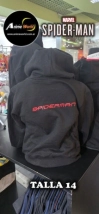 BUZO CON CAPUCHA SPIDERMAN TELARA&Ntilde;A 3D #1 IMPORTADO (TALLA 14) (R1100)