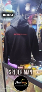 BUZO CON CAPUCHA SPIDERMAN TELARA�A 3D #1 IMPORTADO (TALLA 14) (R1100)