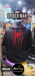 BUZO CANGURO CON CAPUCHA SPIDERMAN ARA�A 3D #1 IMPORTADO (TALLA XL) (R1104)