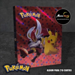 ALBUM PARA CARTAS POKEMON #20 (PARA 216 CARTAS) (A0646)