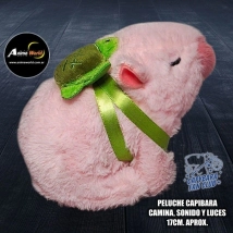 PELUCHE CARPINCHO-CAPIBARA CAMINA, SONIDO Y LUCES #2 (17CM APROX) (P1791)