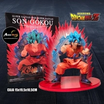 DRAGON BALL Z FIGURA SON GOKU SSGSS BASE ROJA #1 (CAJA 15x19,5x10,5CM) (F0954)