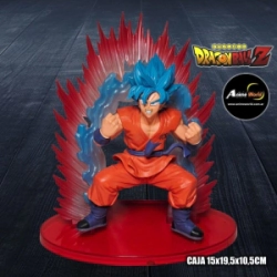 DRAGON BALL Z FIGURA SON GOKU SSGSS BASE ROJA #1 (CAJA 15x19,5x10,5CM) (F0954)