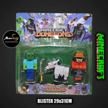 MINECRAFT BLISTER X3 MAS ARMA #5 (BLISTER 29x31CM) (F0955)